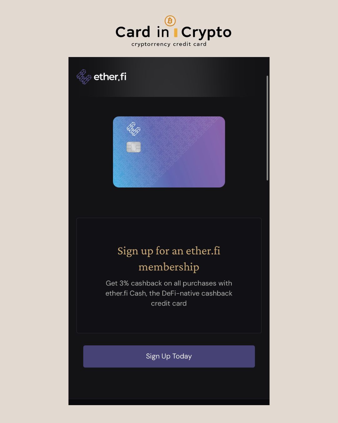 ether.fi 信用卡介紹