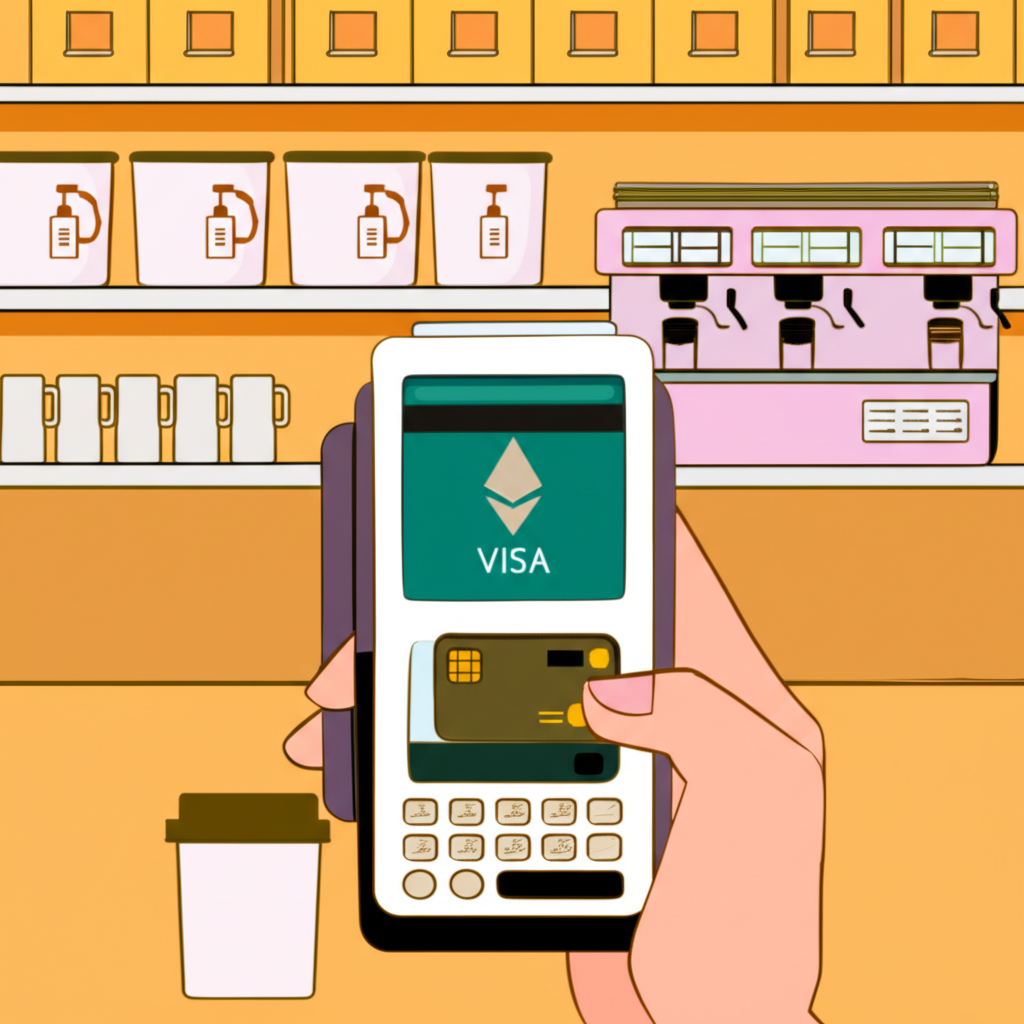 使用加密貨幣 Visa 卡進行無縫交易的便利性插圖
