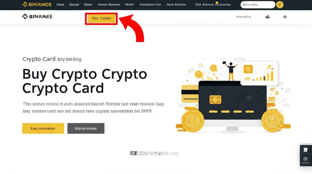 使用信用卡在幣安購買加密貨幣的步驟流程插圖